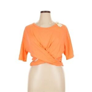 Aerie Orange Twist Front Top
